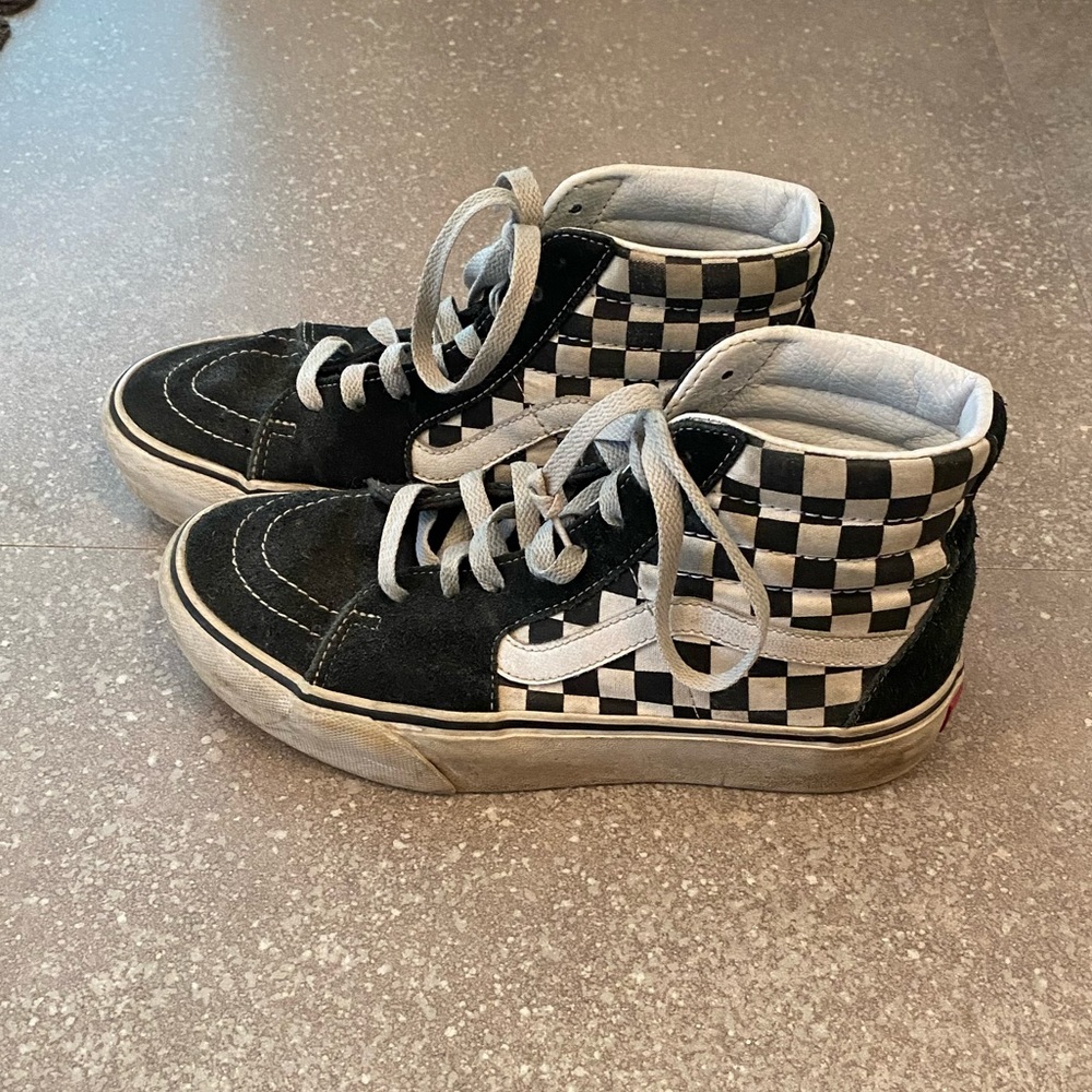 Vans Platform High Top Checkered Vans